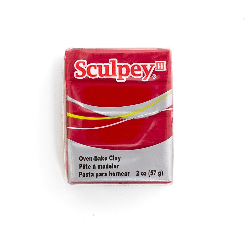 Polyform, Sculpey III, Oven Bake, Clay, 2oz, Red